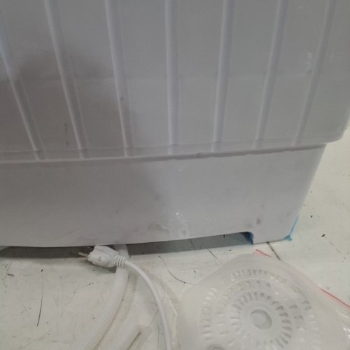 COSTWAY COMPACT TWIN TUB PORTABLE WASHING MACHINE - 12LB WASH CAPACITY/ 8LB SPINNER CAPACITY - WHITE/BLUE (MODEL: XPB45-4588SB) image 5