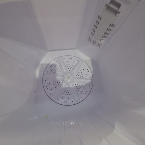 COSTWAY COMPACT TWIN TUB PORTABLE WASHING MACHINE - 12LB WASH CAPACITY/ 8LB SPINNER CAPACITY - WHITE/BLUE (MODEL: XPB45-4588SB) image 6