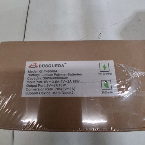 BUSQUEDA ELITE STRAP WITH BATTERY FOR OCULUS QUEST 2 - 8000MAH - WHITE (MODEL: Q1Y-8000A) image 4
