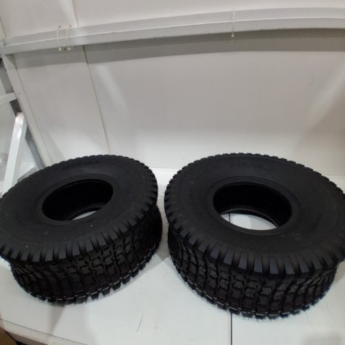 2PK AR-PRO TUBELESS LAWN MOWER/GOLF CART 4-PLY REPLACEMENT TIRES -20 X 8.00-8 - BLACK image 2