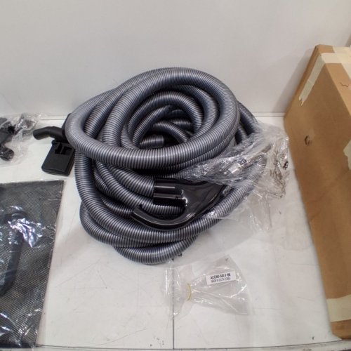 OVO CENTRAL VACUUM STANDARD ACCESSORIES KIT - 50FT HOSE - GREY (MODEL: ACCHO-50LV-BK) image 3