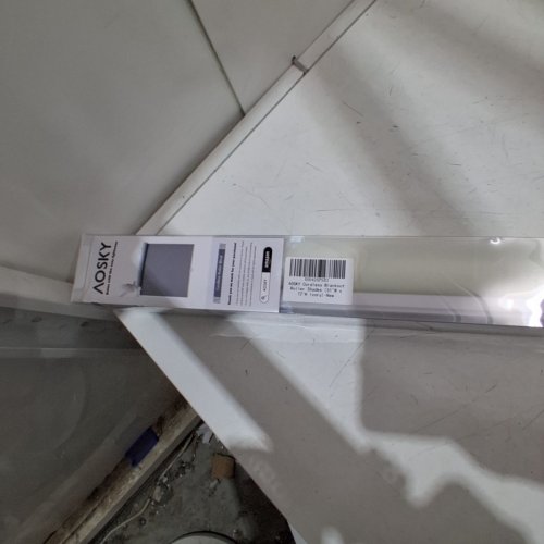 AOSKY BLACKOUT CORDLESS ROLLER SHADE FOR WINDOW UV PROTECTION - 51" X 72" - GREY image 4