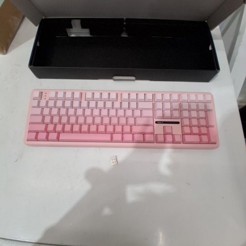 AULA F108 HOT SWAPPABLE WIRELESS RGB BACKLIT MECHANICAL KEYBOARD WITH WIND SPIRIT SWITCHES - 108 KEYS - PINK GRADIENT (MODEL: F108) image 5
