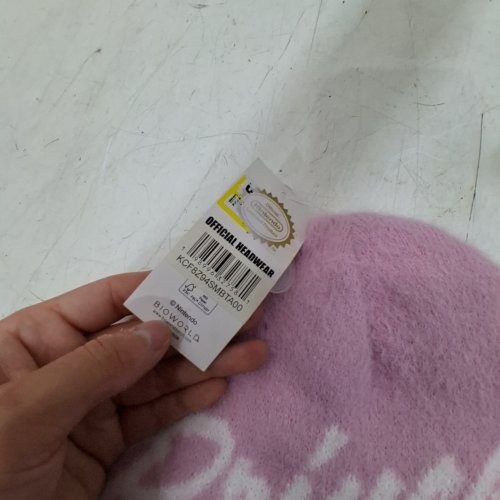 SUPER MARIO PRINCESS PEACH FUZZY BEANIE - PINK- OSFM image 3