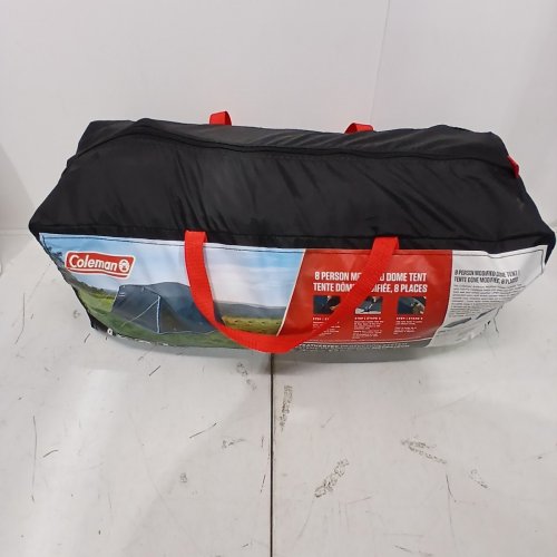 COLEMAN 8-PERSON MODIFIED DOME WEATHERTEC PROTECTION FULL FLY TENT - 144" X 108" X 77" - BLUE/GREY (MODEL: 1991661) image 7