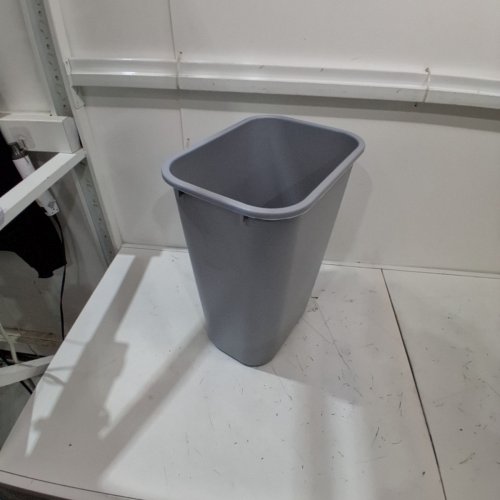 RUBBERMAID 41 QT. / 10.25 GALLON RECTANGULAR WASTEBASKET / TRASH CAN - GREY (MODEL: FG295700GRAY) image 2