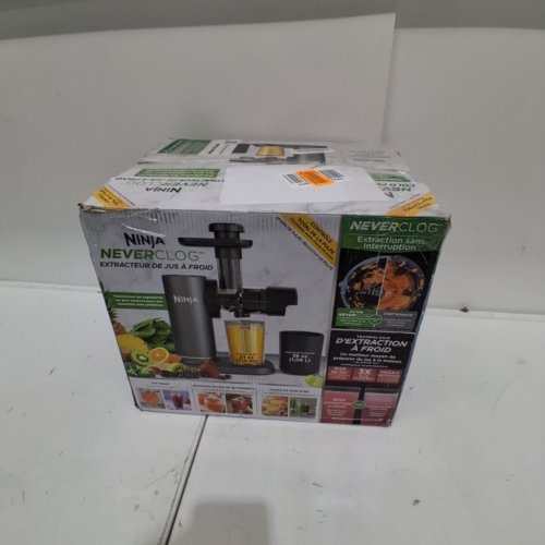NINJA NEVERCLOG POWERFUL COMPACT SLOW JUICER WITH TOTAL PULP CONTROL - 24OZ - GREY/BLACK (JC151C) image 5