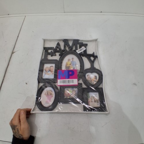 FAMILY COLLAGE WALL PHOTO PICTURE FRAME - 6 PHOTOS - 11.8" X 14.6" - BLACK image 2