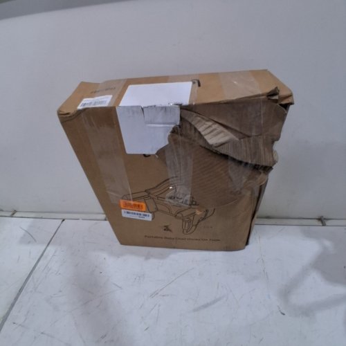 MTWML PORTABLE HIGH CHAIR/BABY CHAIR WITH HOOKS & STORAGE BAG FOR TABLE - 37LBS CAPACITY - KHAKI (MODEL: PCHOT-01) image 4