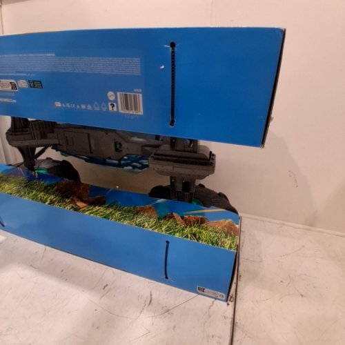 HOT WHEELS RC MONSTER TRUCKS MEGA-WREX IN 1:15 SCALE EXTRA LARGE REMOTE-CONTROL TOY TRUCK - BLUE/GREEN (MODEL: HPK28-9796) image 3