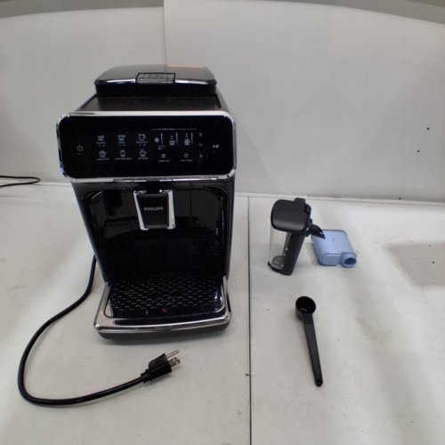 PHILIPS 3200 SERIES LATTEGO FULLY AUTOMATIC ESPRESSO MACHINE WITH BUILT-IN GRINDER & MILK FROTHER - BLACK (MODEL: EP3241/54) image 12