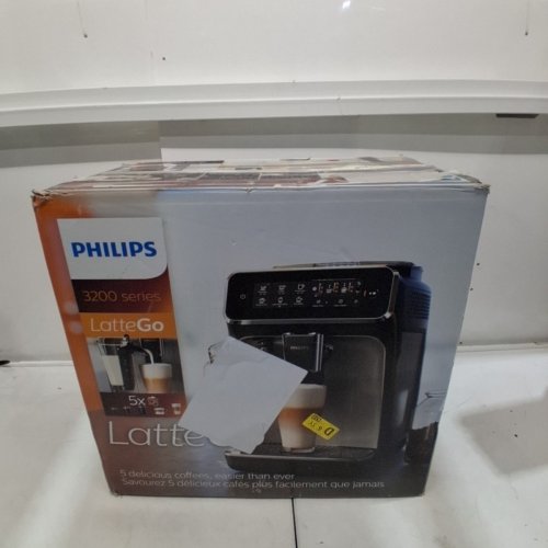 PHILIPS 3200 SERIES LATTEGO FULLY AUTOMATIC ESPRESSO MACHINE WITH BUILT-IN GRINDER & MILK FROTHER - BLACK (MODEL: EP3241/54) image 13