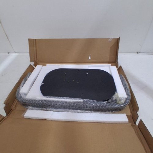 HUEMAISON C-SHAPED END TABLE - 11.8" X 17.7" X 24.5" - BLACK image 2
