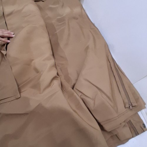 4PC GAZEBO OUTDOOR WATERPROOF CURTAINS WITH MOSQUITO MESH WINDOWS - ~10FT X ~10FT - KHAKI image 3