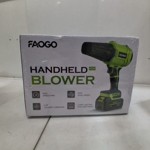 FAOGO HANDHELD CORDLESS LIGHTWEIGHT LEAF BLOWER - 990,000 RPM - GREEN image 2