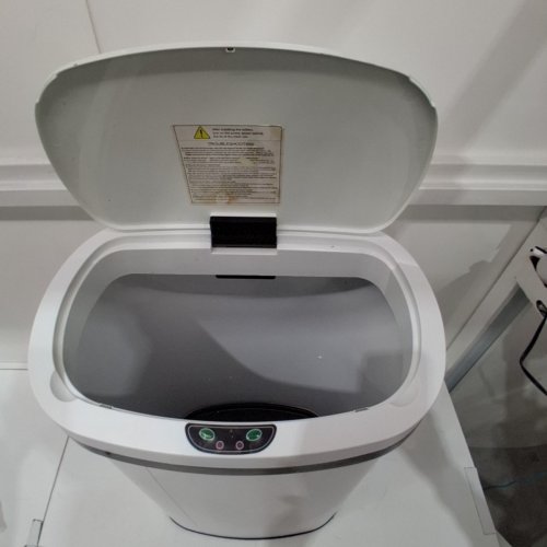 BESTOFFICE AUTOMATIC TOUCH FREE KITCHEN TRASH/GARBAGE CAN - 13 GALLONS - WHITE (MODEL: TC-1350R-WHITE) image 4