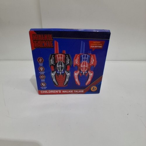 2PK CHILDREN'S SPIDER MAN WALKIE TALKIES - RED AND BLUE (MODEL: LY-040) image 2