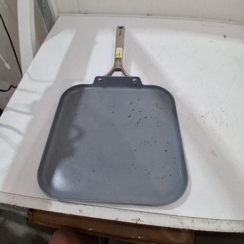 FIGMINT NONSTICK CERAMIC SINGLE BURNER GRIDDLE PAN - 12" - GREY image 2