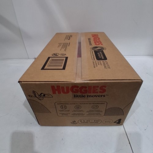 150PK HUGGIES LITTLE MOVERS DISPOSABLE DIAPERS - SIZE 4 (22-37LBS) image 5