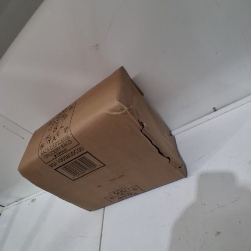 500PK CROWN KRAFT PAPER GROCERY BAGS - #8 - BROWN (MODEL: 1826505) image 4