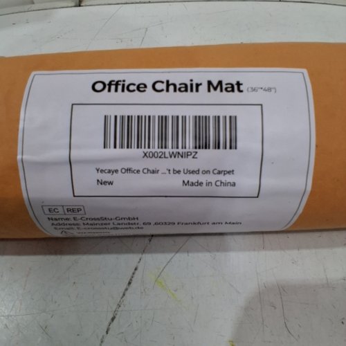 YECAYE PVC OFFICE CHAIR MAT FOR HARDWOOD FLOOR - 36" X 48" - CLEAR (MODEL: CM3648) image 2