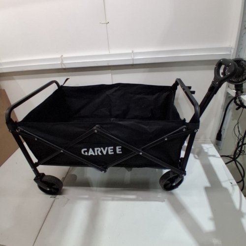 GARVEE FOLDING/COLLAPSIBLE FLAT STYLE ALL TERRAIN CAMPING CART/WAGON - 28.7" X 18.3" X 35.23" - BLACK - (MODEL: PSS_339CPVBK)) image 2