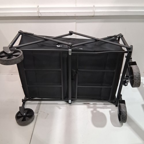 GARVEE FOLDING/COLLAPSIBLE FLAT STYLE ALL TERRAIN CAMPING CART/WAGON - 28.7" X 18.3" X 35.23" - BLACK - (MODEL: PSS_339CPVBK)) image 5