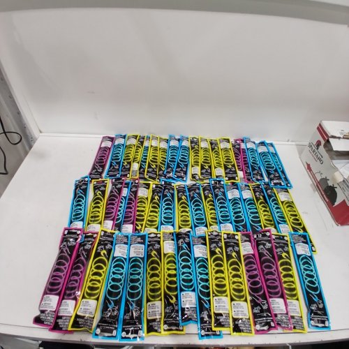 50 (5PK) GLOW LIGHT BRACELETS - MUTLI COLOURED image 2