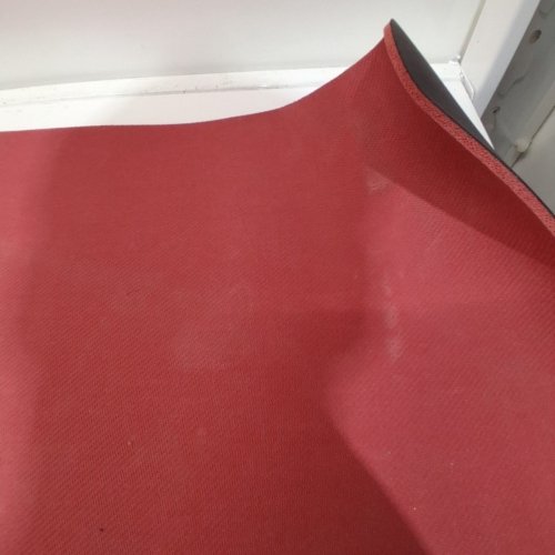 PELOTON SOFT WORKOUT/YOGA MAT - 71" X 26" - RED/BLACK image 3