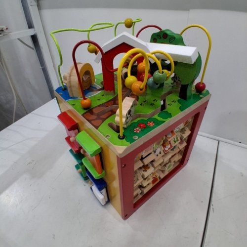 B. TOYS WOODEN ACTIVITY CUBE WITH ALPHABET EDUCATIONAL FOR TODDLERS - 1 YEAR+ - MULTICOLOURED (MODEL: CH1040-01) image 3