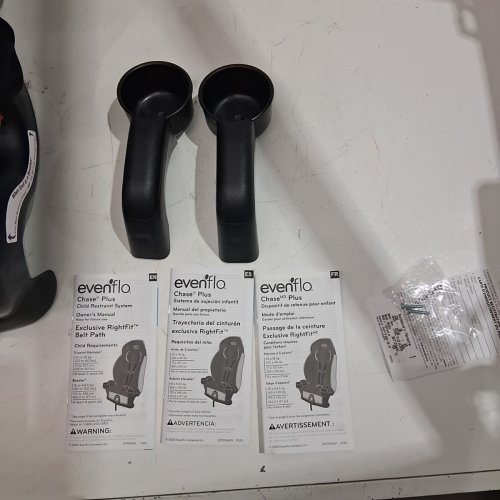 EVENFLO CHASE PLUS 2-IN-1 BOOSTER CAR SEAT FOR KIDS, 5-POINT HARNESS CONVERTS TO HIGH BACK BOOSTER - HURON/BLACK/GREY (MODEL: 30712344C) image 4