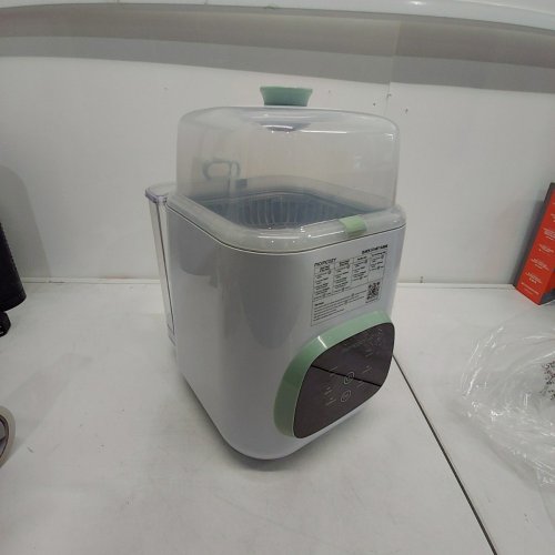 MOMCOZY KLEANPAL PRO BABY BOTTLE WASHER, STERILIZER & DRYER COMBO - HOLDS 4 BOTTLES - GREEN/WHITE (MODEL: BS03) image 4