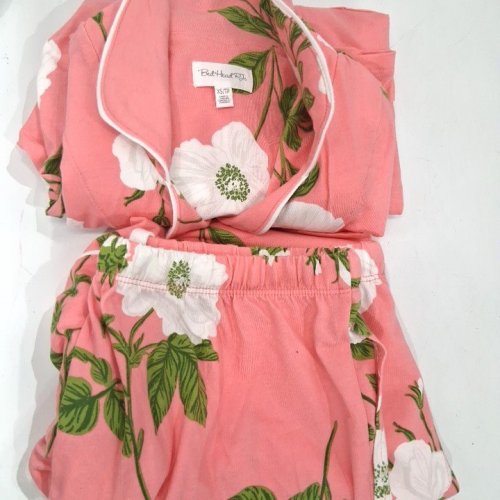 2PC WOMEN'S BEDHEAD PJS PAJAMA SET - EXTRA SMALL - PINK/WHITE FLOWERS (STYLE: 1984930) image 2