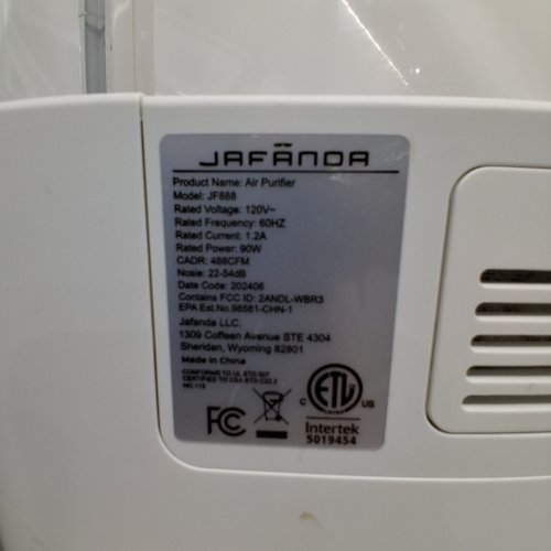 JAFÄNDA AIR PURIFIER - FOR LARGE ROOMS (3800 SQ.FT) - (MODEL: JF888) image 7