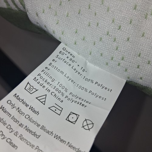 BAMBOO MATTRESS DUVET INSERT - QUEEN - WHITE image 3