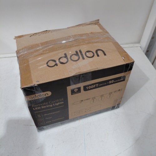 ADDLON OUTDOOR WATERPROOF STRING LIGHTS WITH REMOTE - 100FT - BLACK (MODEL: ADDLON-100) image 4