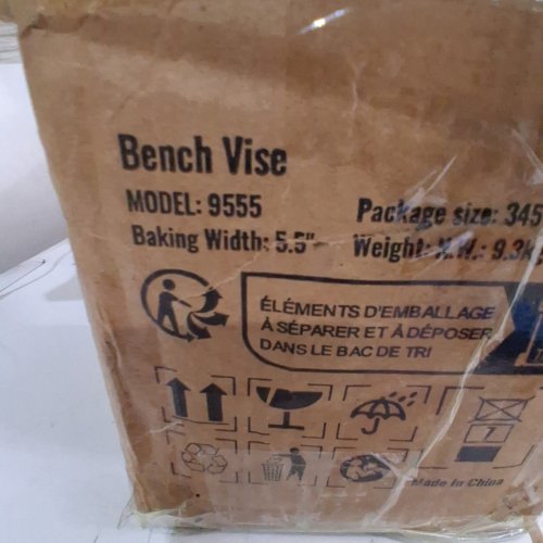 BENCH VISE WITH 360° SWIVEL LOCKING BASE - 5.5" JAW WIDTH - DARK GRAY /ORANGE (MODEL: 9555) image 2