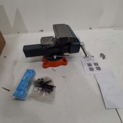 BENCH VISE WITH 360° SWIVEL LOCKING BASE - 5.5" JAW WIDTH - DARK GRAY /ORANGE (MODEL: 9555) image 3