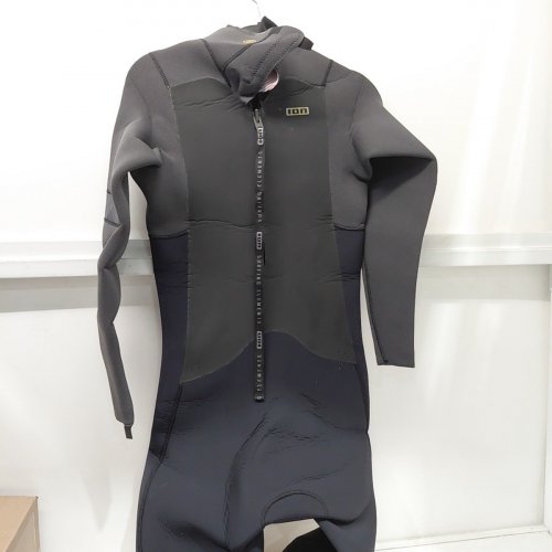 ION BACK ZIP AMP 4/3 FULL WETSUIT - MEDIUM - BLACK / GREY image 4