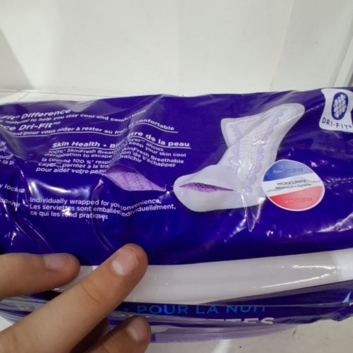 30PK EQUATE OVERNIGHT FULL COVERAGE SANITARY PADS image 5