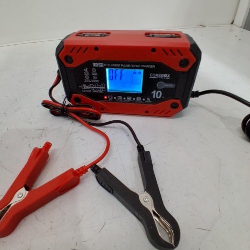 COREBOX SMART BATTERY CHARGER AND MAINTAINER - 12 V 10A; 24 V 5A - RED AND BLACK (MODEL: H-10CD) image 4