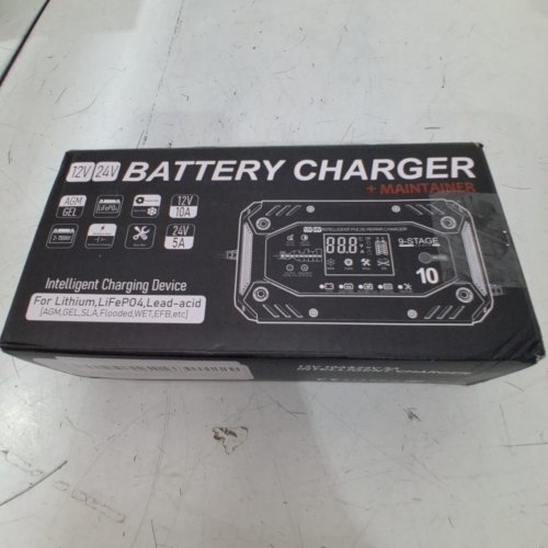 COREBOX SMART BATTERY CHARGER AND MAINTAINER - 12 V 10A; 24 V 5A - RED AND BLACK (MODEL: H-10CD) image 5