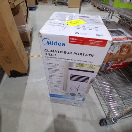 MIDEA PORTABLE AIR CONDITIONER WITH REMOTE -7000BTU SACC - WHITE/BLACK (MODEL: MP07DRWBA3RCM) image 5