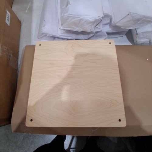 WOOD AND ACRYLIC FLOOR DISPLAY SPINNER - 17" X 70" - MAPLE WOOD FINISH (STYLE: 920-70) image 5