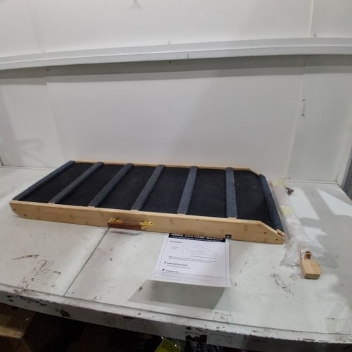 AIMSEAL EXTRA WIDE DOG RAMP - 17.1" X 39.4" X 11.6" TO 22.5" - BLACK/BEIGE image 2