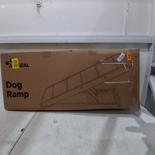 AIMSEAL EXTRA WIDE DOG RAMP - 17.1" X 39.4" X 11.6" TO 22.5" - BLACK/BEIGE image 5