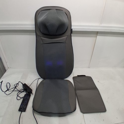 SNAILAX SHIATSU NECK, SHOULDERS & FULL BACK KNEADING SHIATSU/ROLLING MASSAGER WITH HEAT - GREY (MODEL: SL-233) image 3