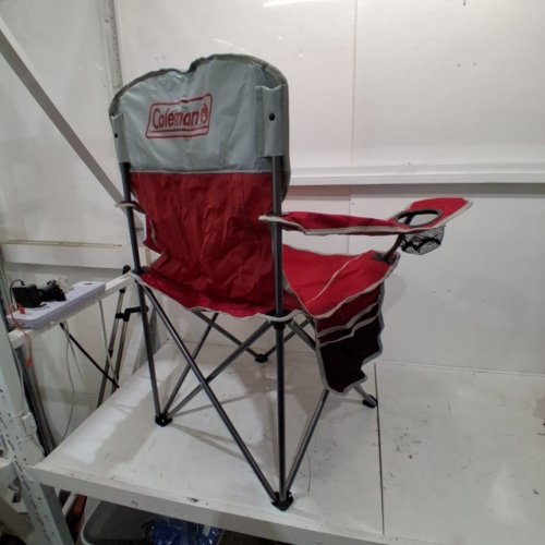 COLEMAN OVERSIZED QUAD CHAIR WITH BUILT IN COOLER - RED - (MODEL: 2000013066) image 3