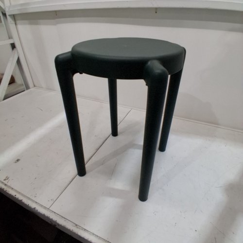 ROUND STOOL - 17" X 12" - GREEN image 2