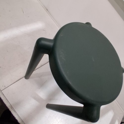 ROUND STOOL - 17" X 12" - GREEN image 5
